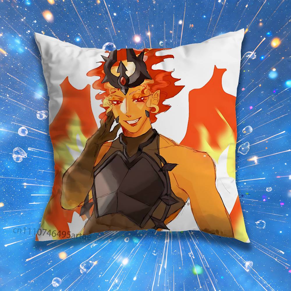 Fire SSpirit Cookie Run Pillow Case Living Room Sofa Cushion Cover Suitable For Home Bedroom Room Decoration