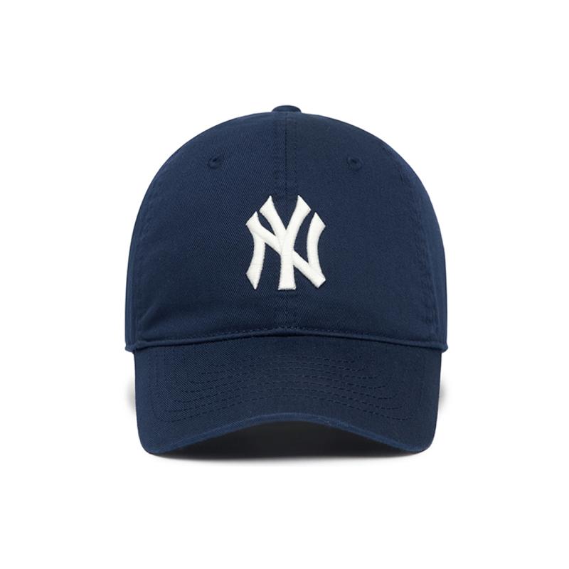 MLB Cotton Baseball Caps Unisex Navy Blue Fashion 3ACP6601N-50NYS
