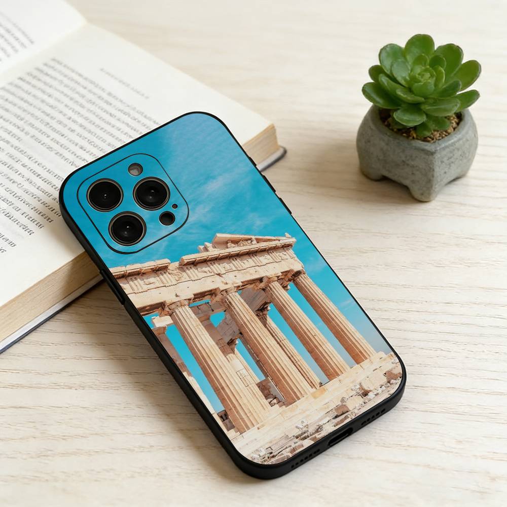 Acropolis of Athens Phone Case Silicone Soft For IPhone 17 16 15 14 13 12 11 X XR Plus Pro Max Plus