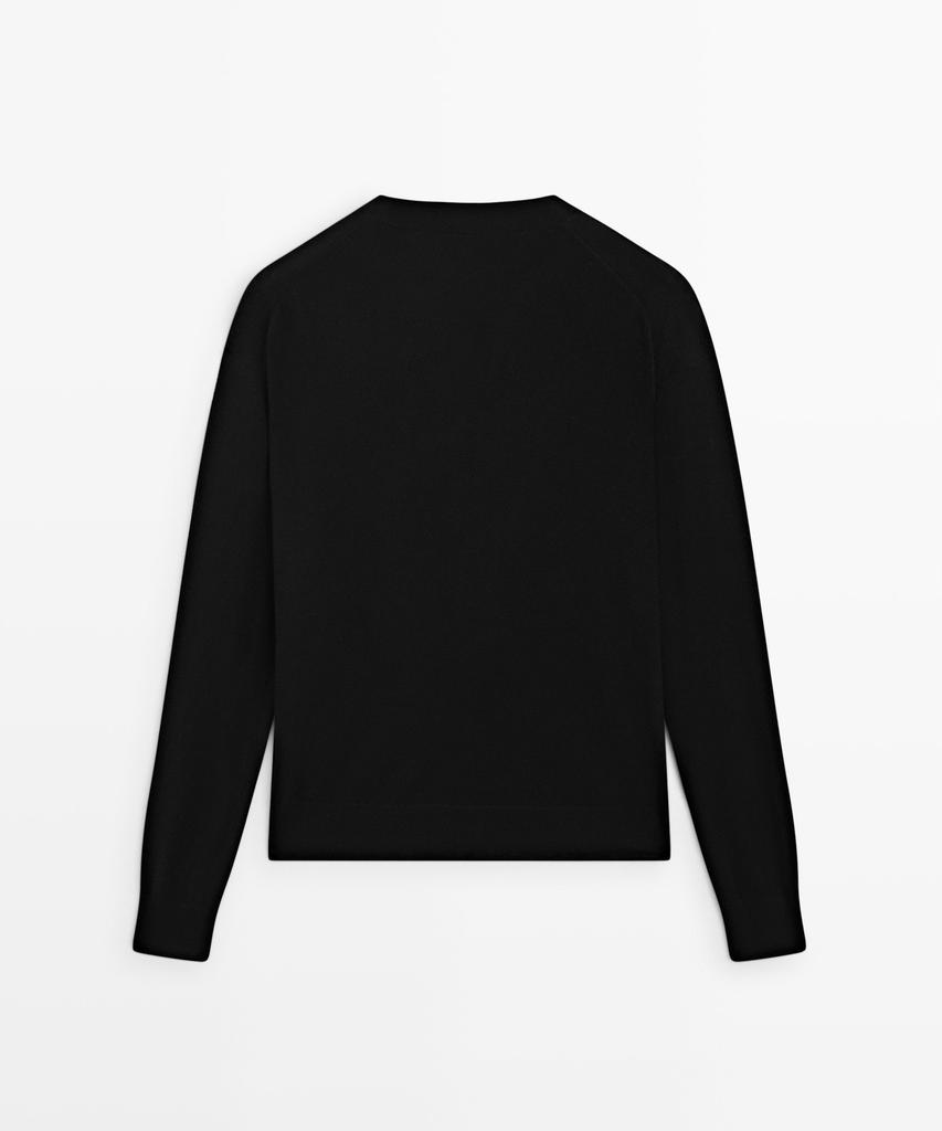 Masimodutti Wool Blend Fine Knit Sweater