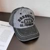 Vintage American Style Baseball Cap With Washed Cotton For Casual Summer Wear