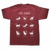 Cat-culus Funny Math Cat Graphic T Shirts Men Women Pure Cotton Humor Streetwear Tee Shirt Short Sleeve Unisex Loose Clothing