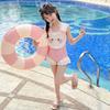 Girls swimsuit summer 2026 new children's one-piece high-value swimsuit older children's girls Internet celebrity suspender swimsuit