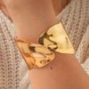 Personalized Bracelet, Stylish Design, Metal Glossy Irregular Bracelet.