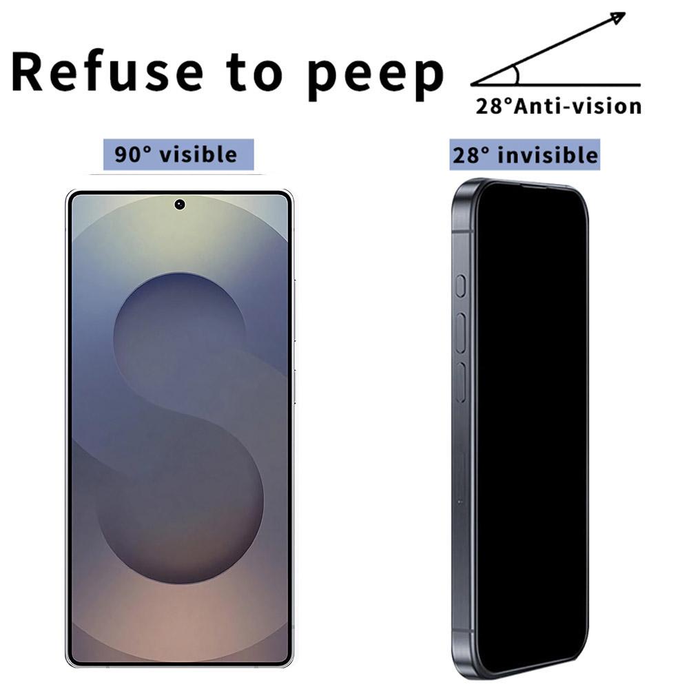 For Samsung Galaxy S25 Ultra Screen Protector 28-Degree Anti-Spy Silk Printing Full Glue Film