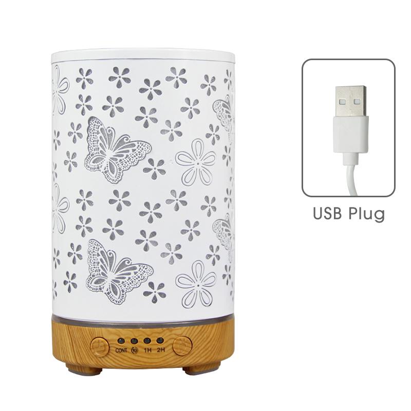 Desktop Decorative Lamp & Essential Oil Diffuser USB Ultrasonic Air Humidifier with LED Night Light Ambiance Lamp for Bedroom