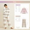 Room Wear Pajamas Fluffy Sweatshirt Long Pants Top and Bottom Set 505 [Seap] Women's & (Pink & Purple)