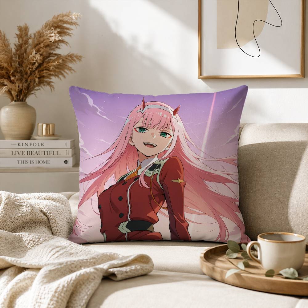 D-DARLING in the FRANXX Pillow Case for Sofa Living Room Home office Decor Protective Cover
