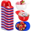 LMETJMA Pacote com 30 Tigelas Plásticas de Capacete de Baseball 8 oz Mini Tigelas de Sorvete Sobremesa Boné de Baseball Copos de Lanche para Festa de Aniversário JT530