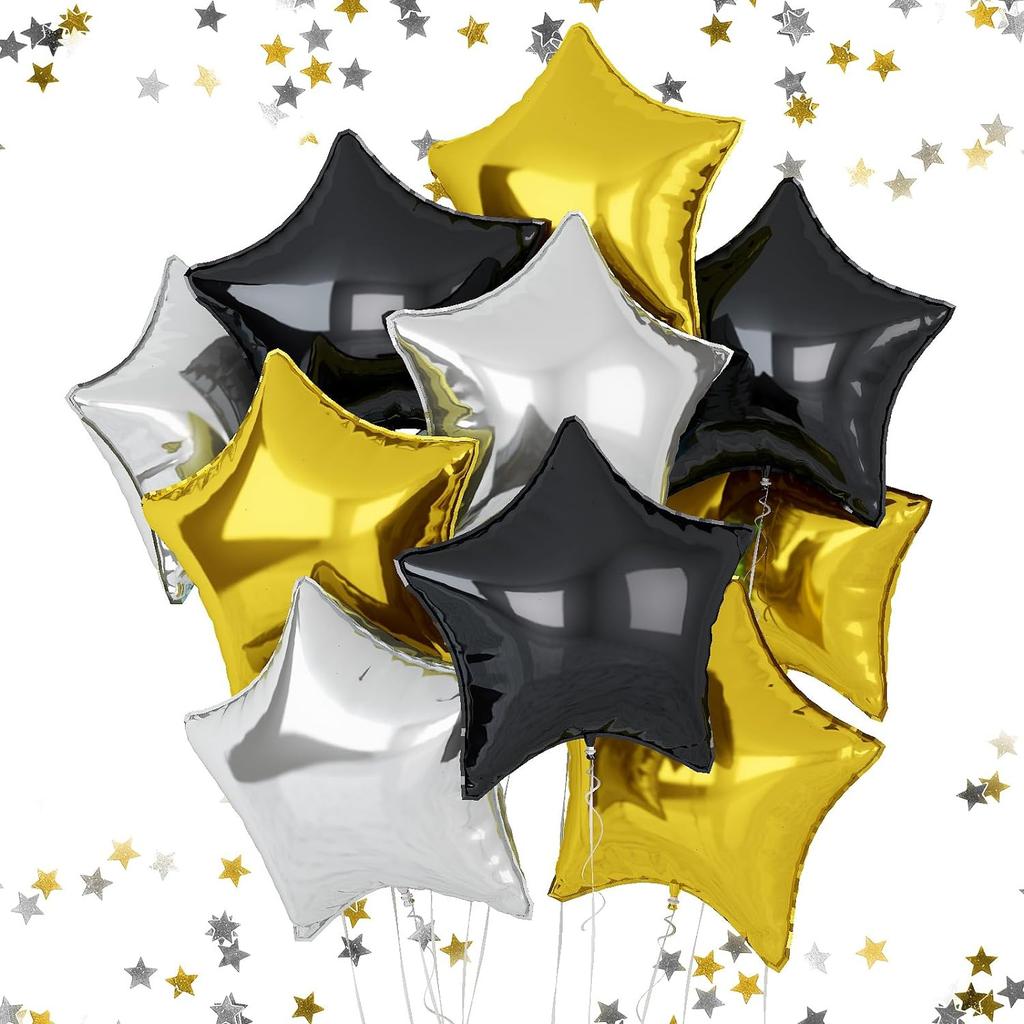 Star Theme Five-Pointed Star Aluminum Film Balloon Set Birthday Party Interior Decoration Festival Event Arrangement