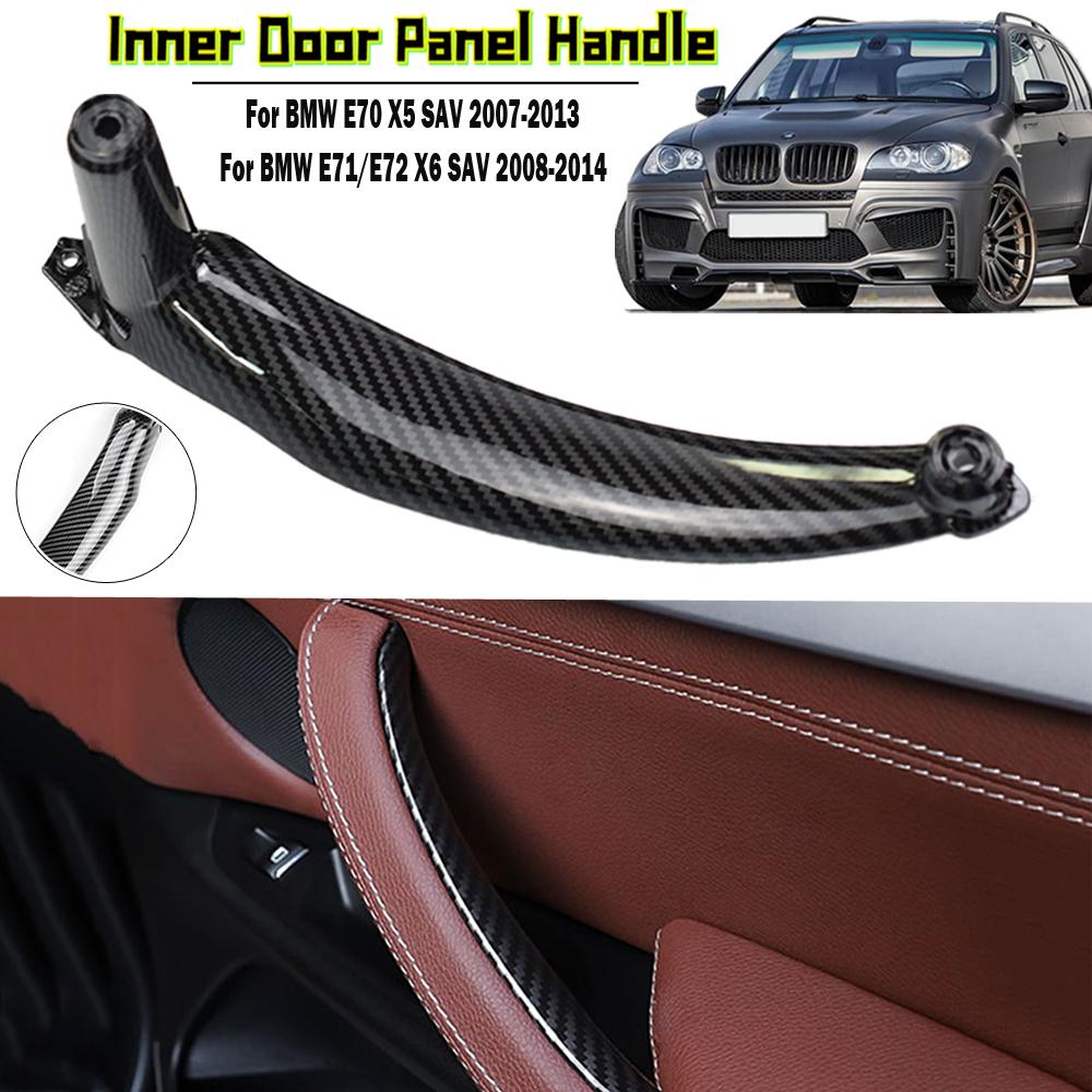 For BMW X5 X6 E70 E71 E72 51416969402 Right / Left Interior Door Handles Inner Door Panel Handle Pull Trim Cover