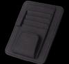 Multifunctional Leather Car Sun Visor Organizer with Glasses Clip and Card Holder