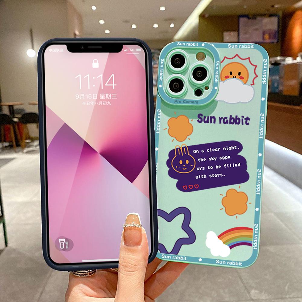 For iPhone Samsung Huawei Honor Xiaomi Redmi OPPO Realme Vivo Phone Case Painted Pattern Soft Rubber Full Cover Camera Protection Design Shell