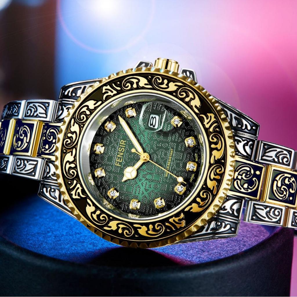 Uhr Herrenmode Retro Luxus Kreativ Stahlband Armbanduhr Analoge Uhren Leuchtzeiger Kalender Herren Quarz Armbanduhr Montre Homme