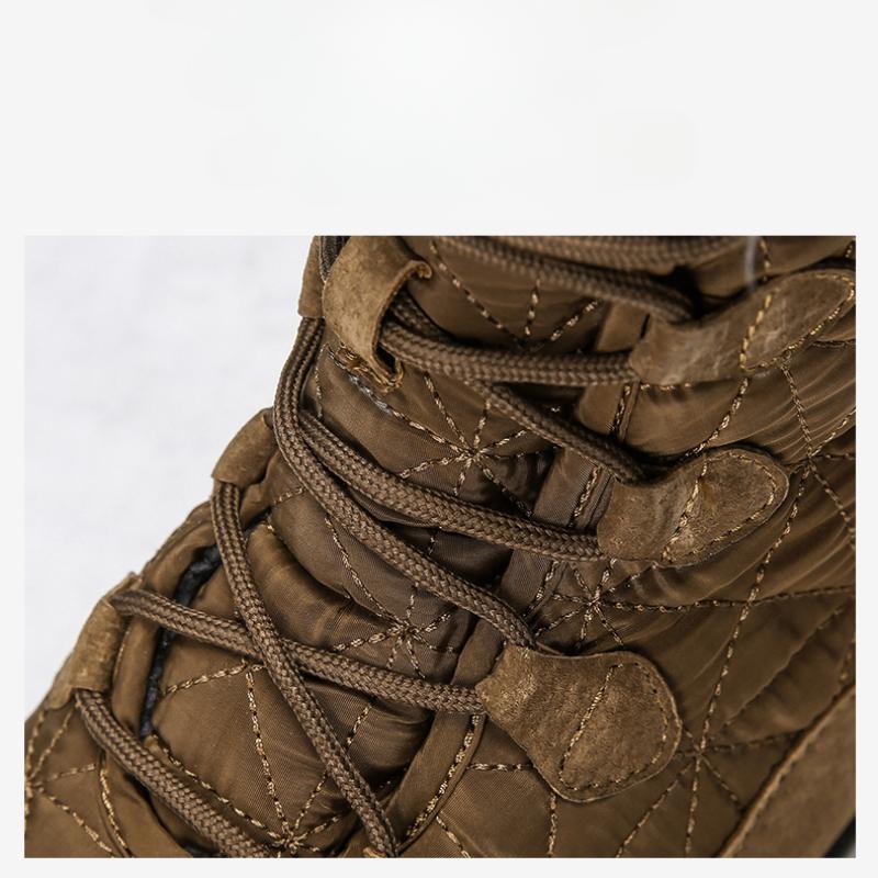 Winter Men's Warm Snow Boots High-top Outdoor Plush Shoes Plus Size 39-47