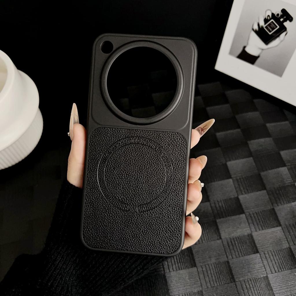 For OPPO Find X8 Ultra Case Magnetic PU Matte Leather Phone Cover For Oppo Find X8Pro PC Hard Shell Fashion Solid Color Bumper