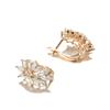 Flower horse eye zircon earrings women's chic style fashion commuter light luxury earrings ear buckles