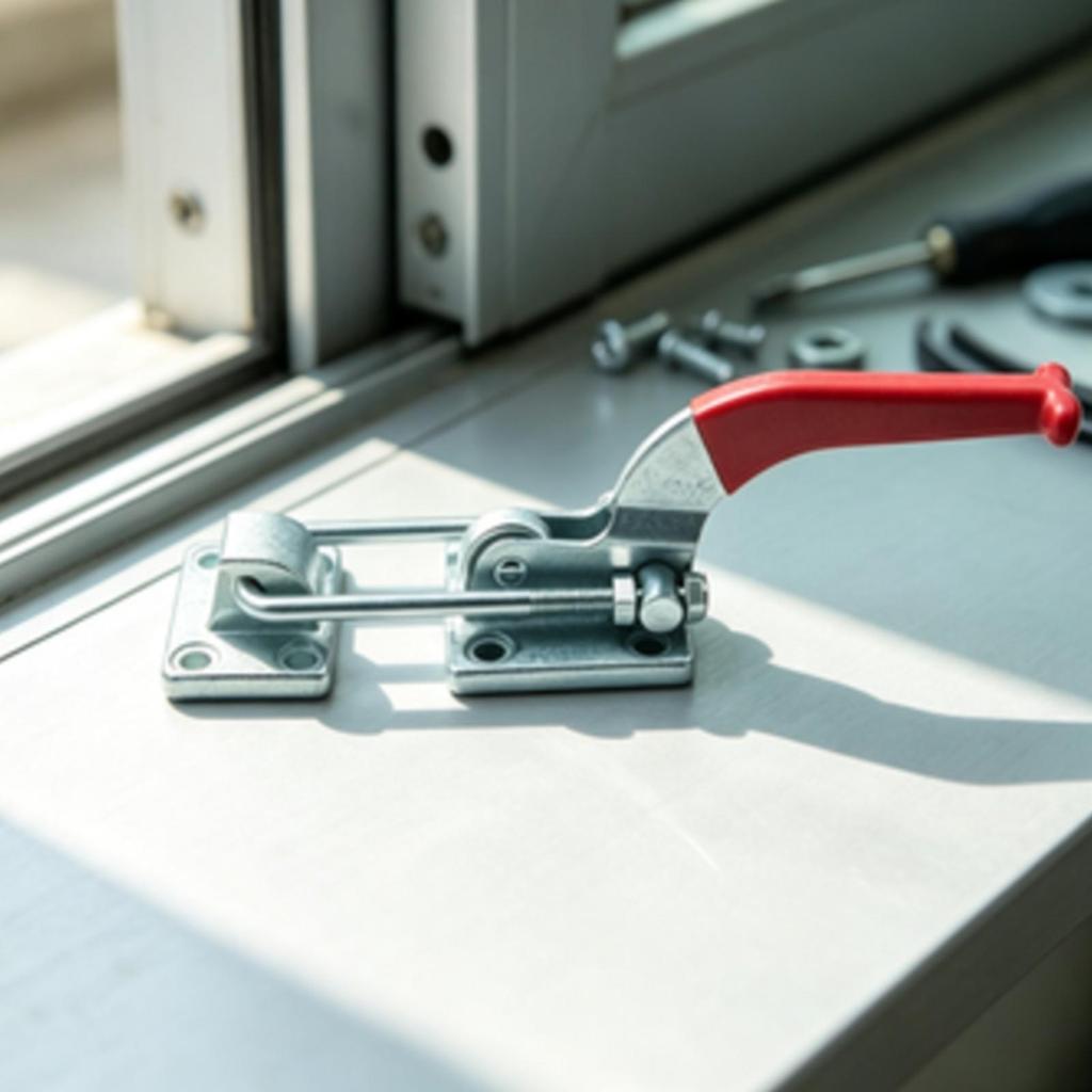 Quick-Toggle Draw Latch Clamp Strong Hardware Low-Profile for Workshop Jigs