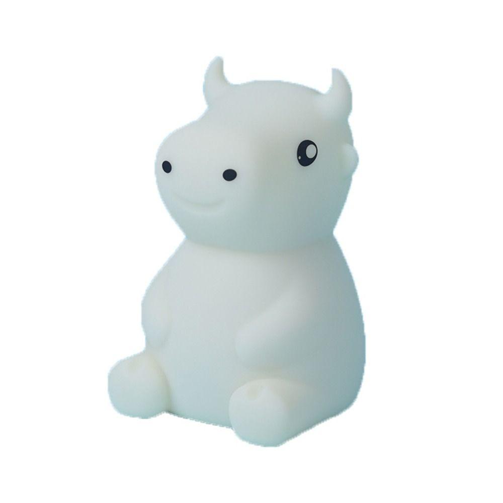 

Soft Light Touch Lamp Charging Sleeping Nightlight Portable Cow Night Lights Bedroom