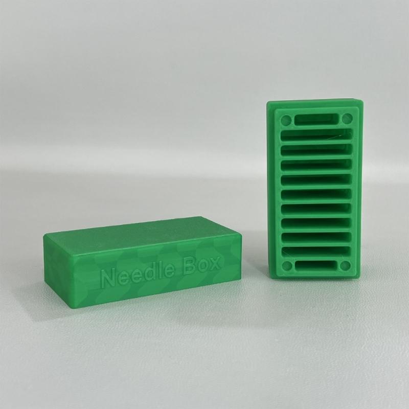 Polymilchsäure Nähmaschinennadel Aufbewahrungsbox mit sicherem Verschluss Tragbar für organisierte Nähutensilien