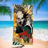 My H-Hero Academia B-Bakugo Katsuk Microfiber Beach Towel Absorbent Quick dry Soft Yoga Swimming Resort Mountain Climbing Towel