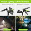 7/9 LED Solar LED Light Spotlights Outdoor IP65 Waterproof Lights Brightness Adjustable for Garden Backyard Driveway Patio Decor