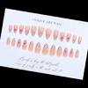 3D Sculpted Flower False Nail ABS Seamlessly Adhesion Long Wear Resistant For Career Women Special Event Pink Manicure