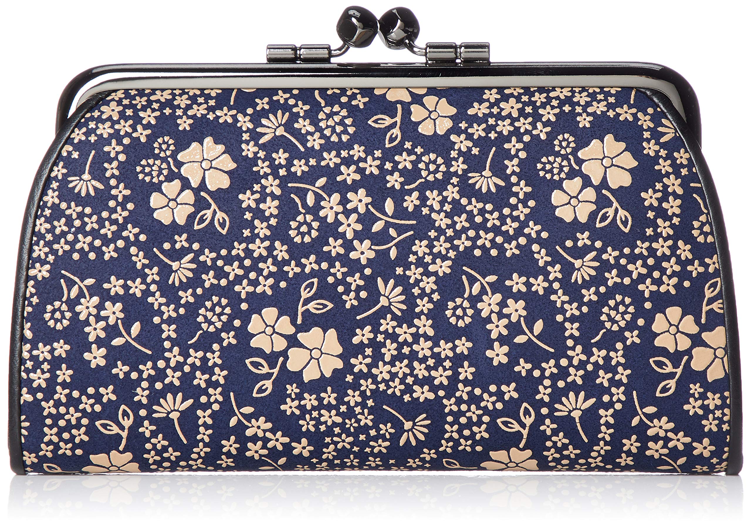 

гаманець для монет 340 темно-синій оленяча шкіра x білий лак американський синій візерунок [Indenya] Батько-дитина Батько-дитина 1501-14-166