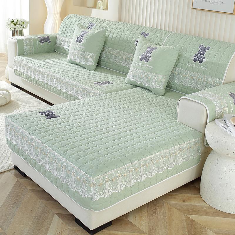 Embroidered Fabric Universal Non-Slip Thickening Sofa Cushion Simple Fashion Sofa Cover Baby Sling