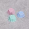 12 Pcs Petal Shape Muffin Cup Round 5cm Silicone Muffin Cake Baking Molds Cupcake Pan Baking Accessories Tart Cup Cake Mould