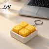 Office Workers Stress Reducer 3D Printed Cheese Clicker Toy Portable Cube Fidget Adults Sensory Anxiety Relief Gadget for and Kids Toys