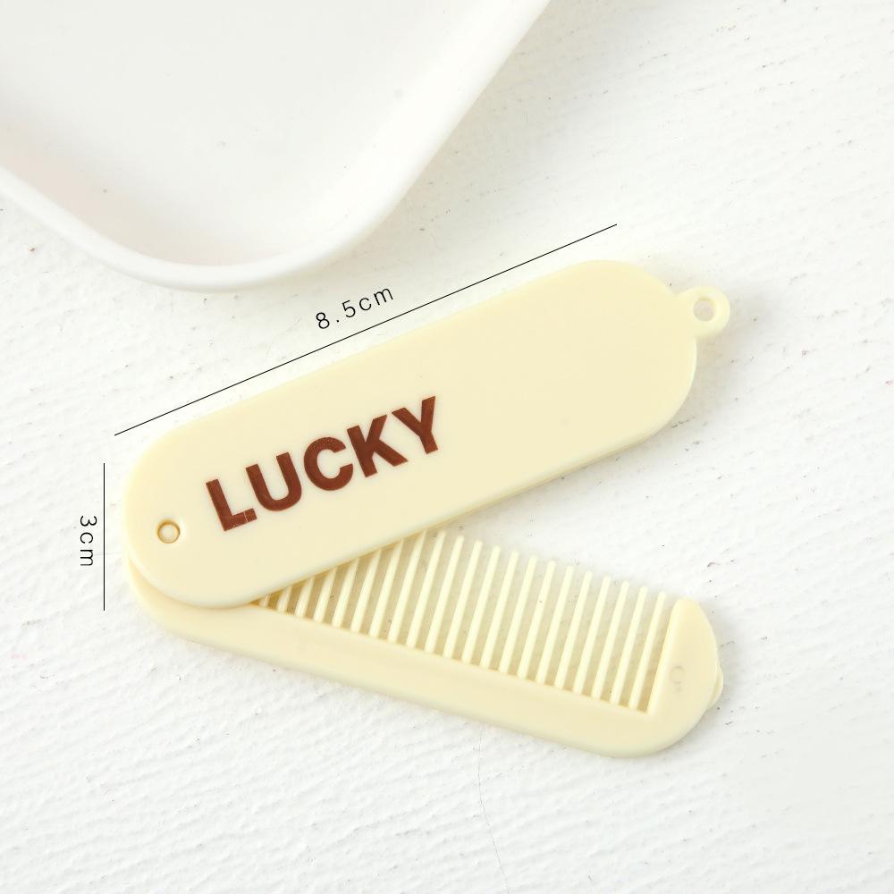 Creative Simple Macaron Folding Comb Student Mini Portable Hair Comb Girl Heart High Quality Hair Comb