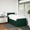 Box Spring Bed with Mattress Dark Green 80 x 200 cm Velvet