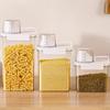 High Quality Airtight Grain Storage Box with Measuring Cup Lid Sets for Home Kitchen Grain Storage Jar