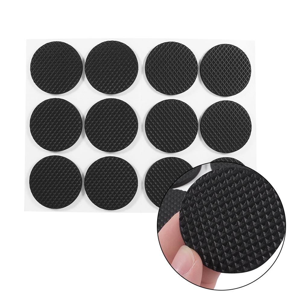 12Pcs Black Self Adhesive Rubber Feet Pads for Furniture Floor