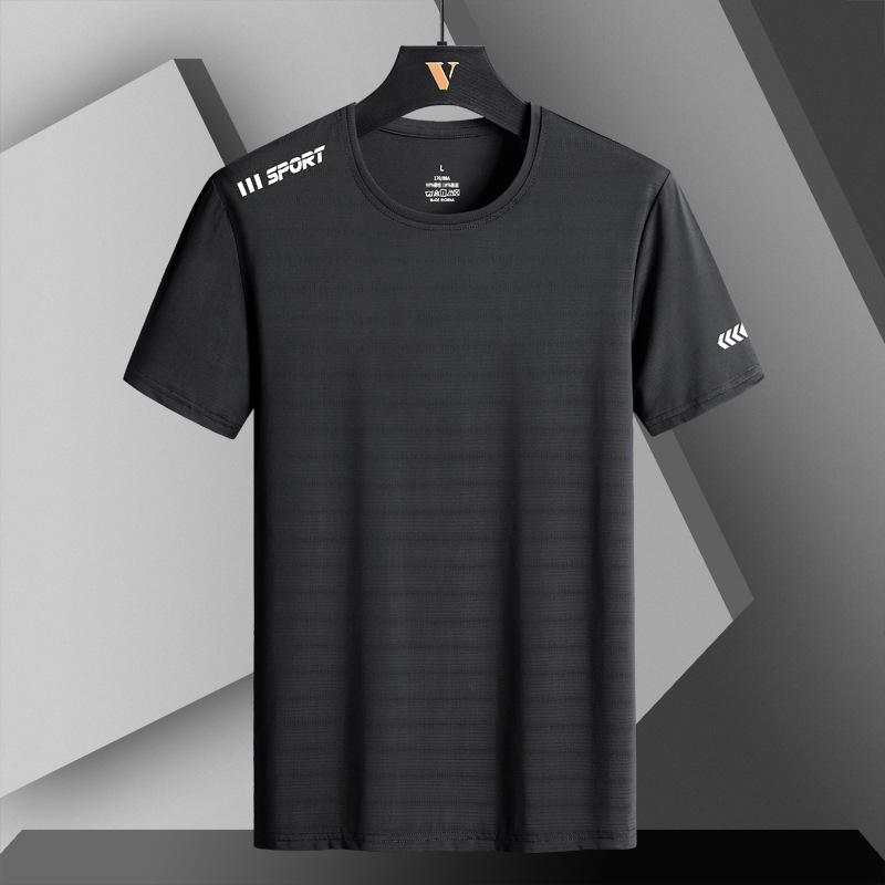 Men's Quick Dry Athletic Short Sleeves T-Shirts Moisture Wicking Running Workout Shirts Performance Stretch Summer Casual Breathable Crew Neck Top Tee