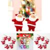 Mini Red Santa Claus Figurines Set Of Six Perfect For Festive Christmas Decorations