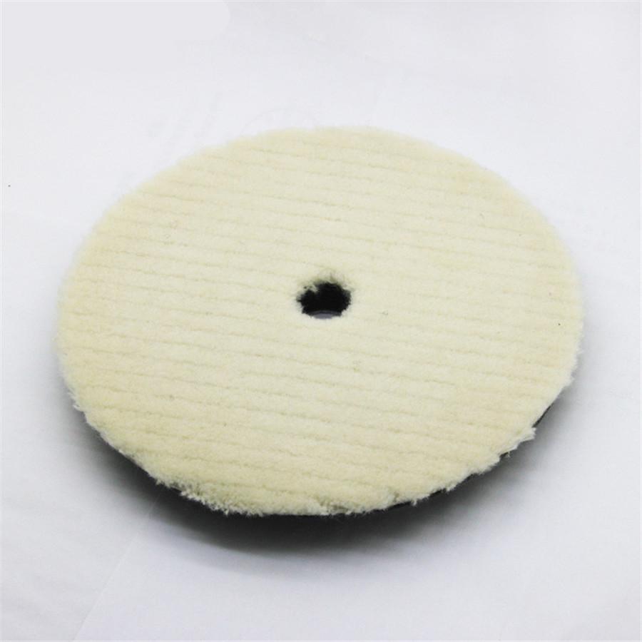 2 Pcs 6" Round Car SUV Care Woolen Polishing Pad Cleaning Waxing Buffing Cushion