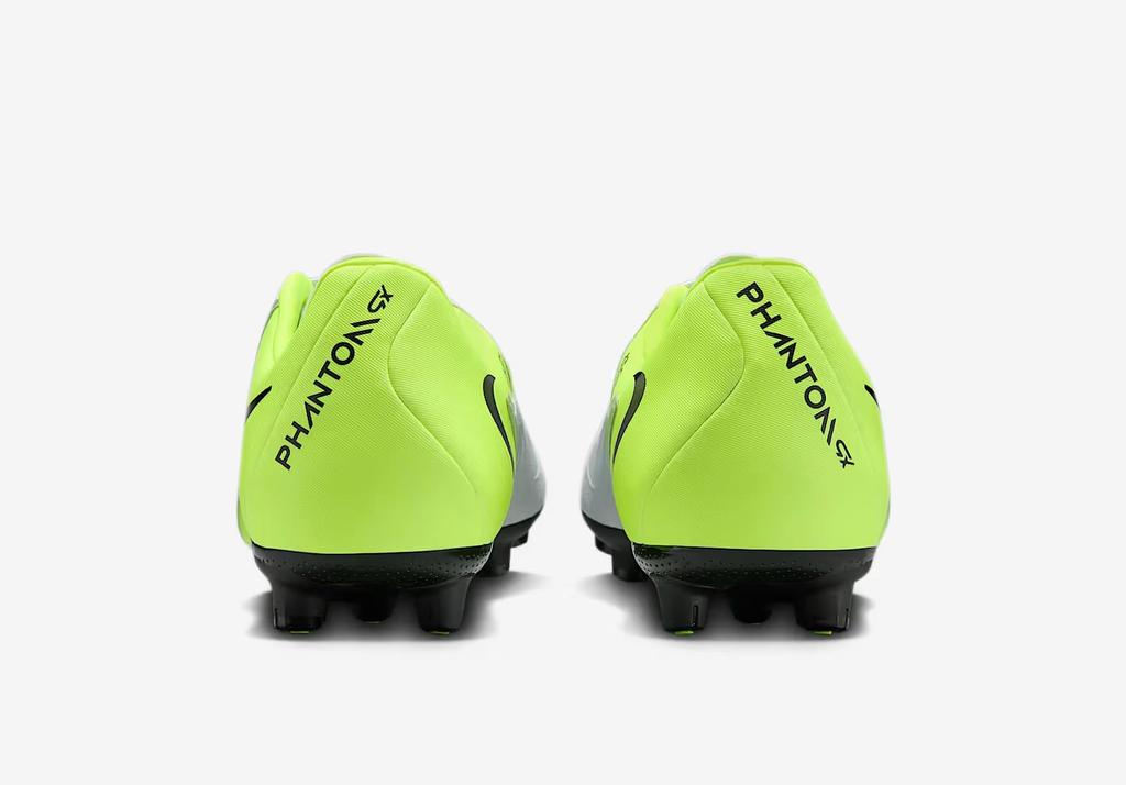 Nike Phantom GX 2 Academy HG Soccer Size Soccer Shoes for Hard Dirt and Artificial Men's Cleats, 27.5cm, Low-Cut, Ground, Turf, Volt/Yellow/Gray,