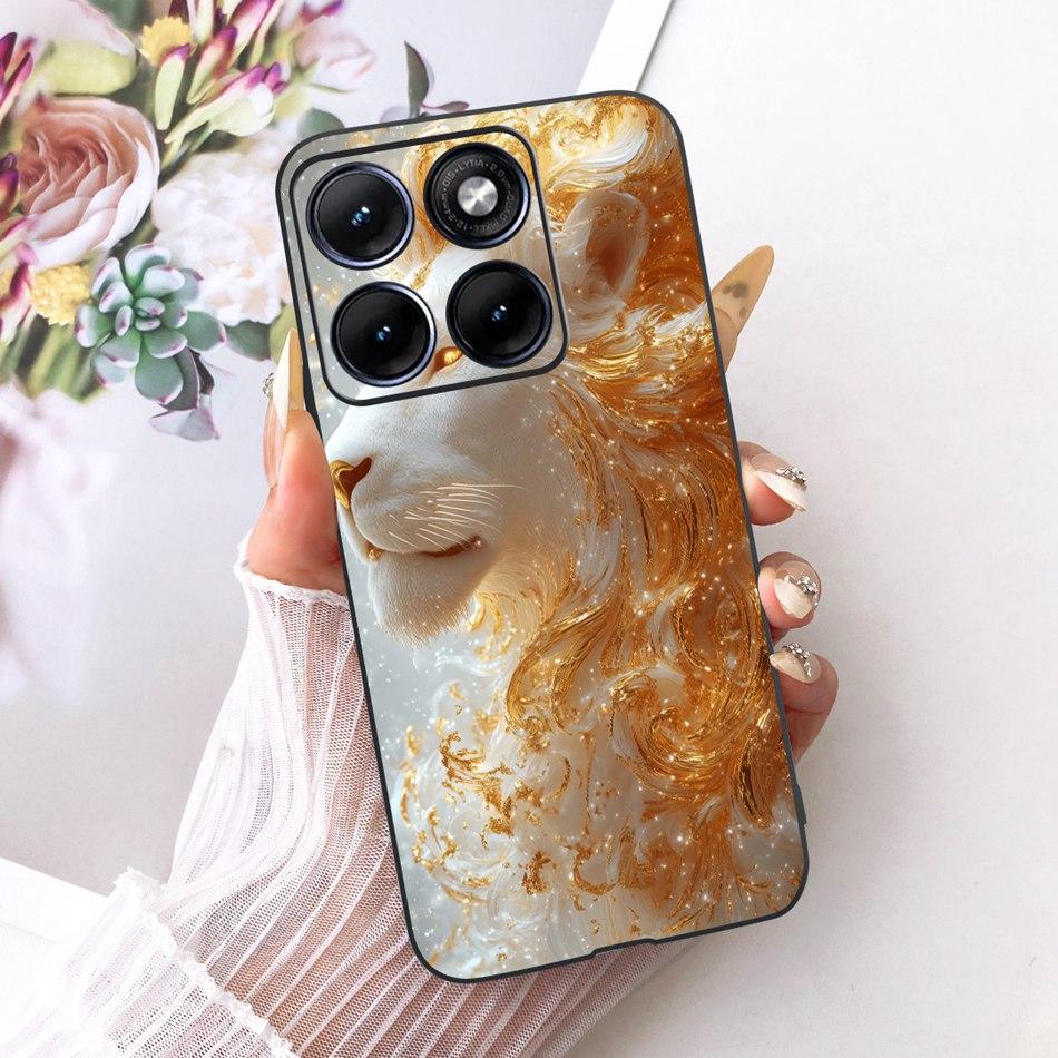 For Motorola Edge 70 Fusion Cool Dragon Tiger Pattern Phone Case For Motorola Edge70 Fusion 5G XT2605 Black Silicone Soft Bumper