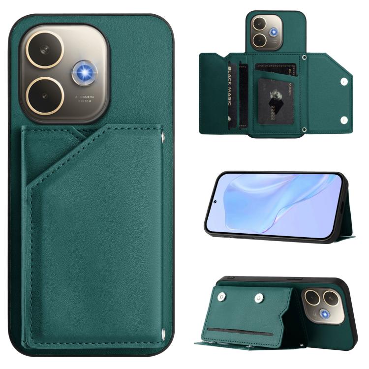 Handyhülle mit vier Kartenfächern und Handschlaufe, fühlt sich an wie Haut