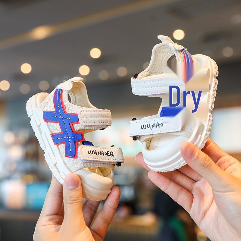 Children's Non-Slip Breathable Summer Sandals with Soft Bottom and Velcro Closure for Toddlers