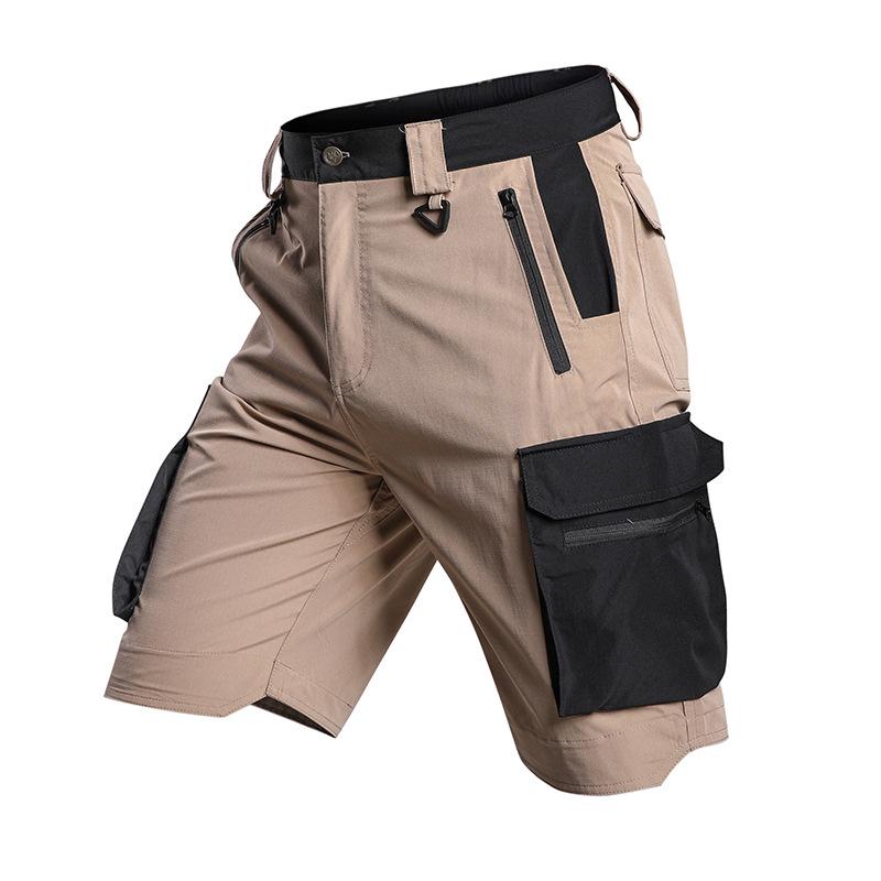 Men's Lightweight Quick-Dry Tactical Shorts - Breathable, Elastic, Fast-Drying Outdoor Workwear & Mountaineering Pants