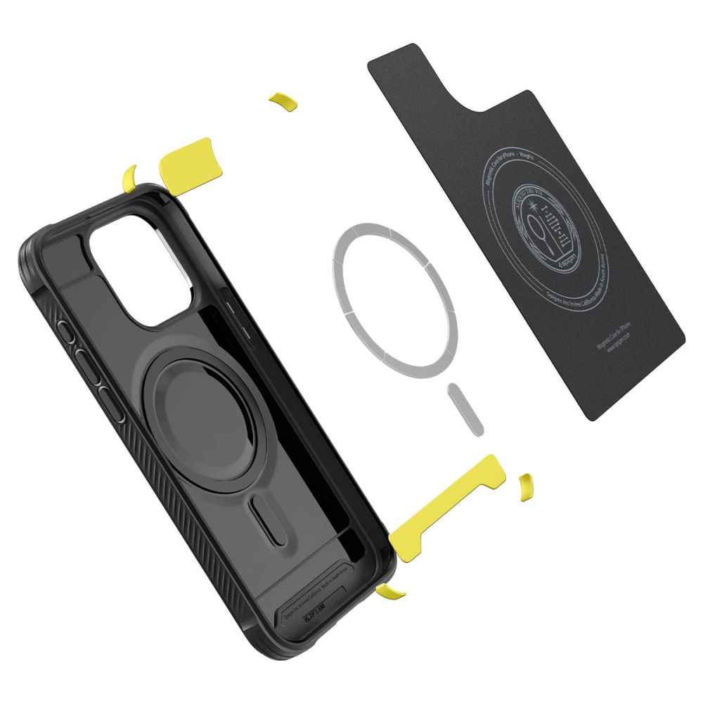 Spigen Rugged Armor Mag Magsafe Iphone 15 Pro Max Matte Black