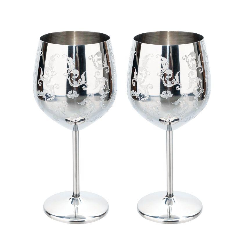 Stainless Steel Glass Goblets Cocktail Creative Metal Wine Glass Bar Restaurant Champagne Red Wine Glass Drinkware Barware Cup