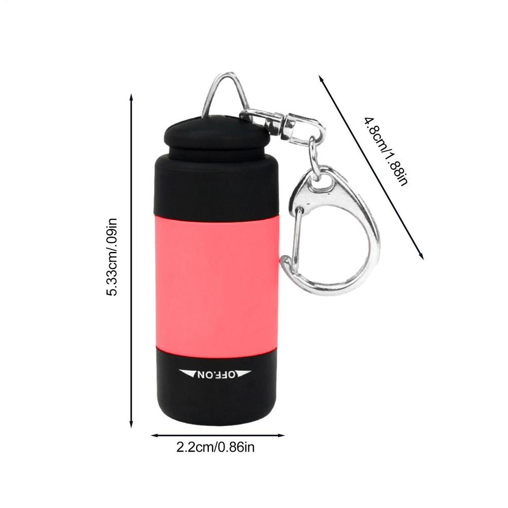 USB Rechargeable Mini Keychain LED Flashlight Multi-function Strong Light Home Small Flashlight Portable Pocket Flashlight