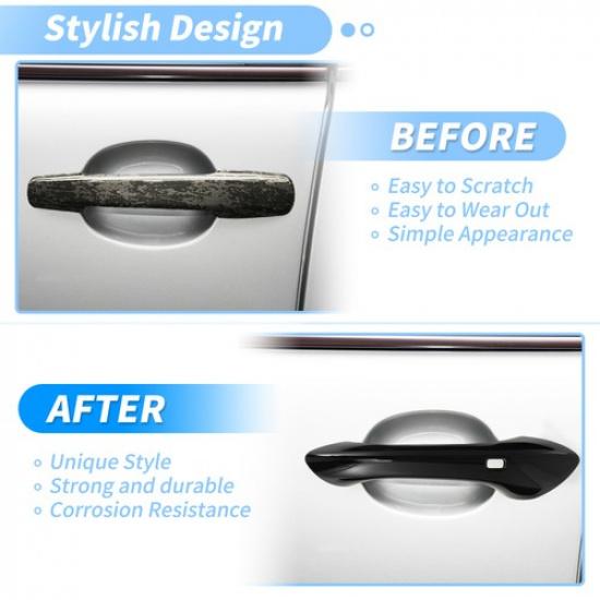 Door Handle Cover Protector for Chevrolet Trax 2024-2025 Glossy Black