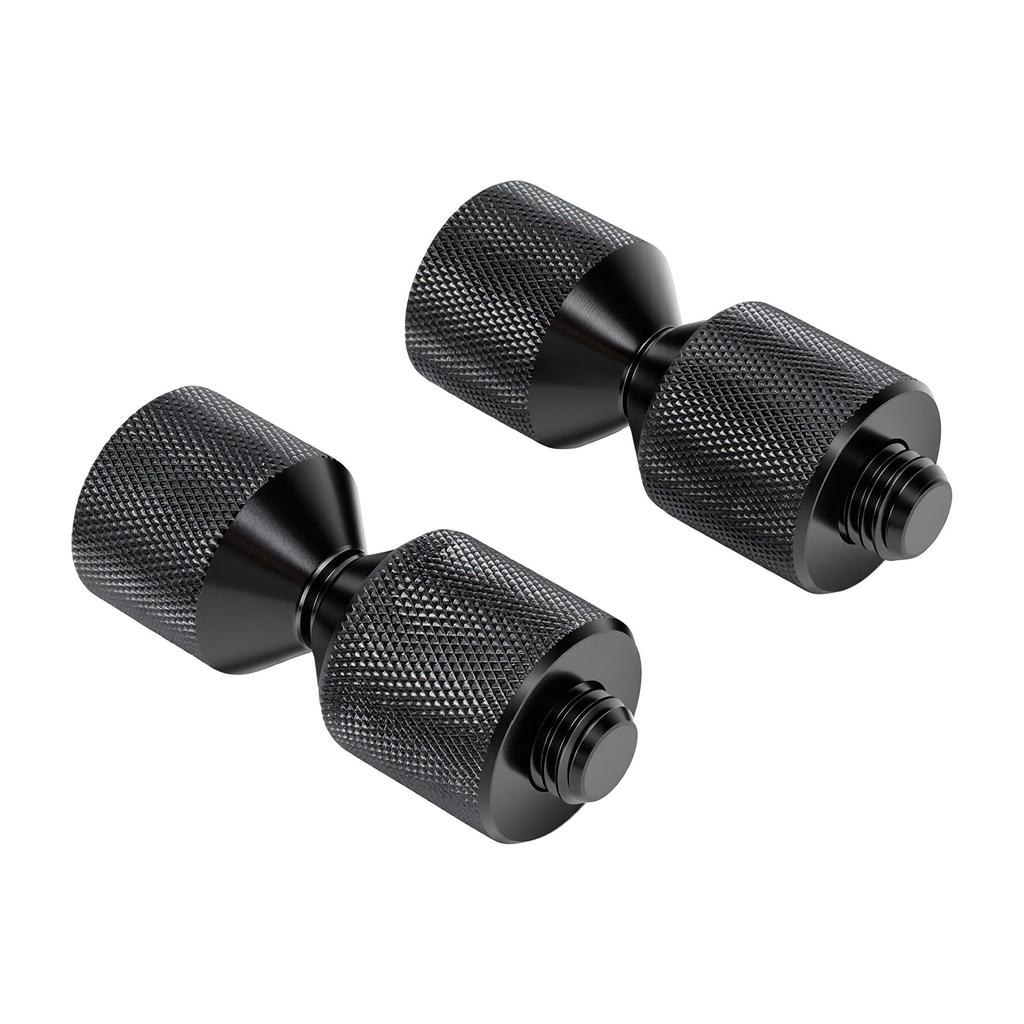 1 Pair Two Hole Flange Alignment Pins Aluminum Alloy Double Hole Flange Pins for Automotive System Mechanical Assembly