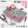 13/24Pcs Diy Tool Kit For Women Mini Home Toolbox Set With Hammer Pliers Wrench Screwdriver Basic Starter Tools