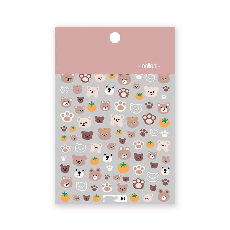 1pc 3D Nail Stickers Spring Summer Natural Flower Leaves Simulation Dried Flower Dragonfly Nail Applique Water Slides Decoration